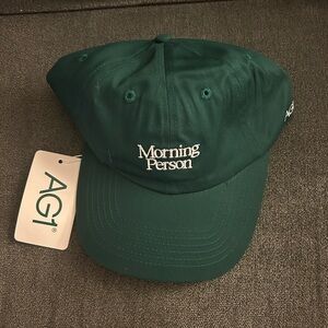 NWT AG1 “Morning Person” Green Hat
